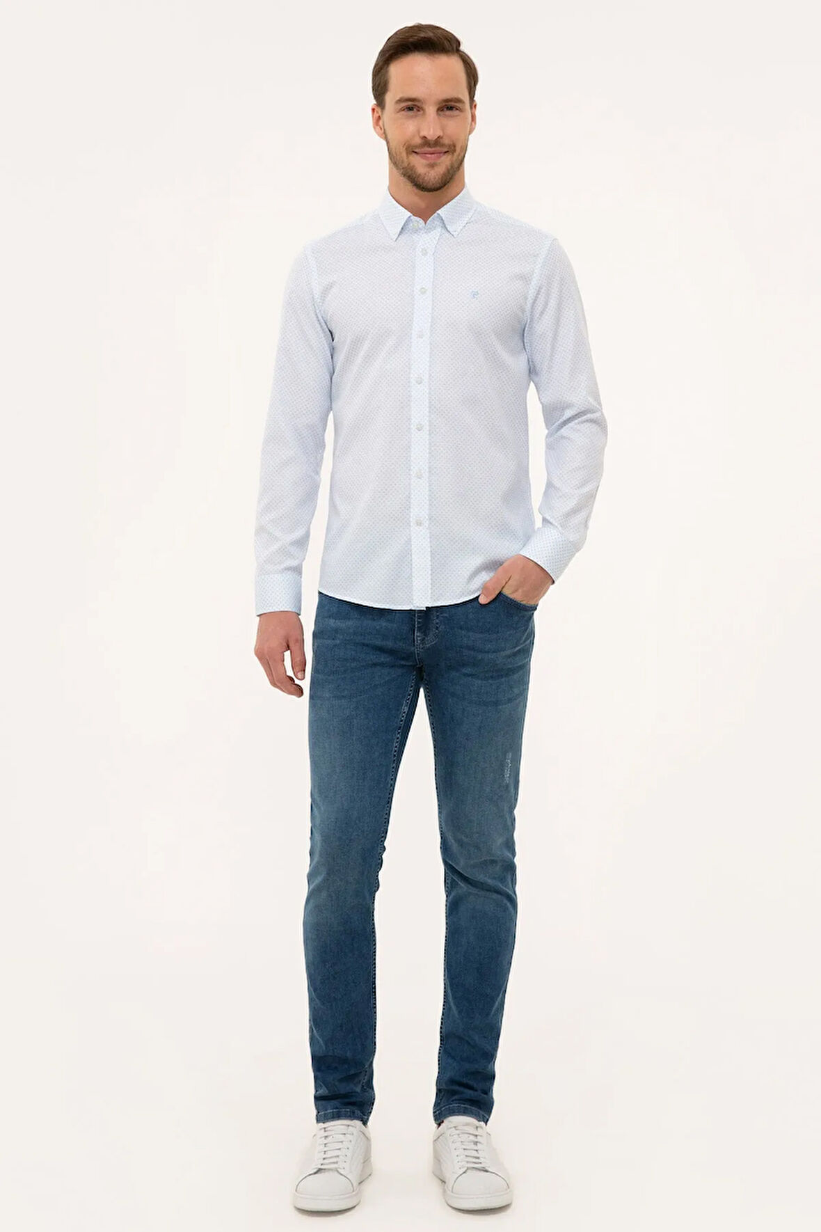 Açık Mavi Slim Fit Gömlek