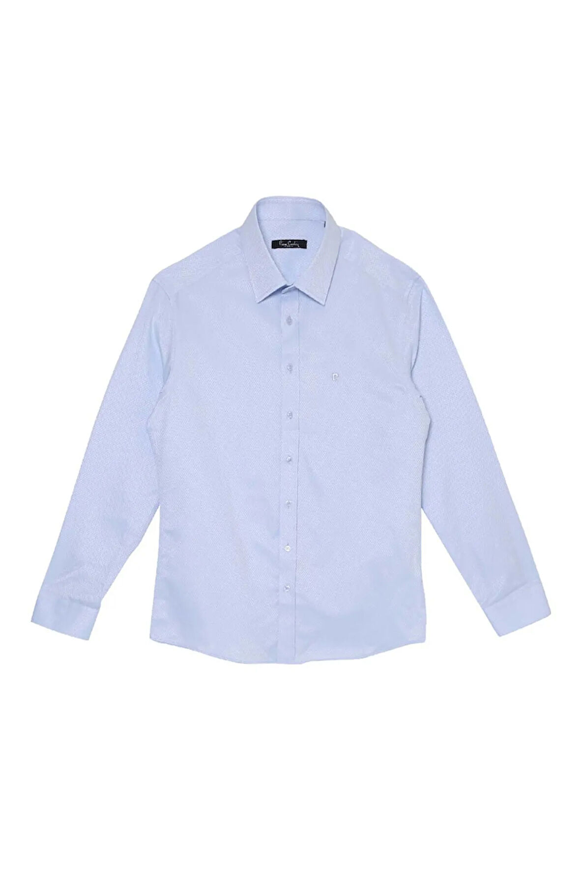 Mavi Slim Fit Armürlü Gömlek