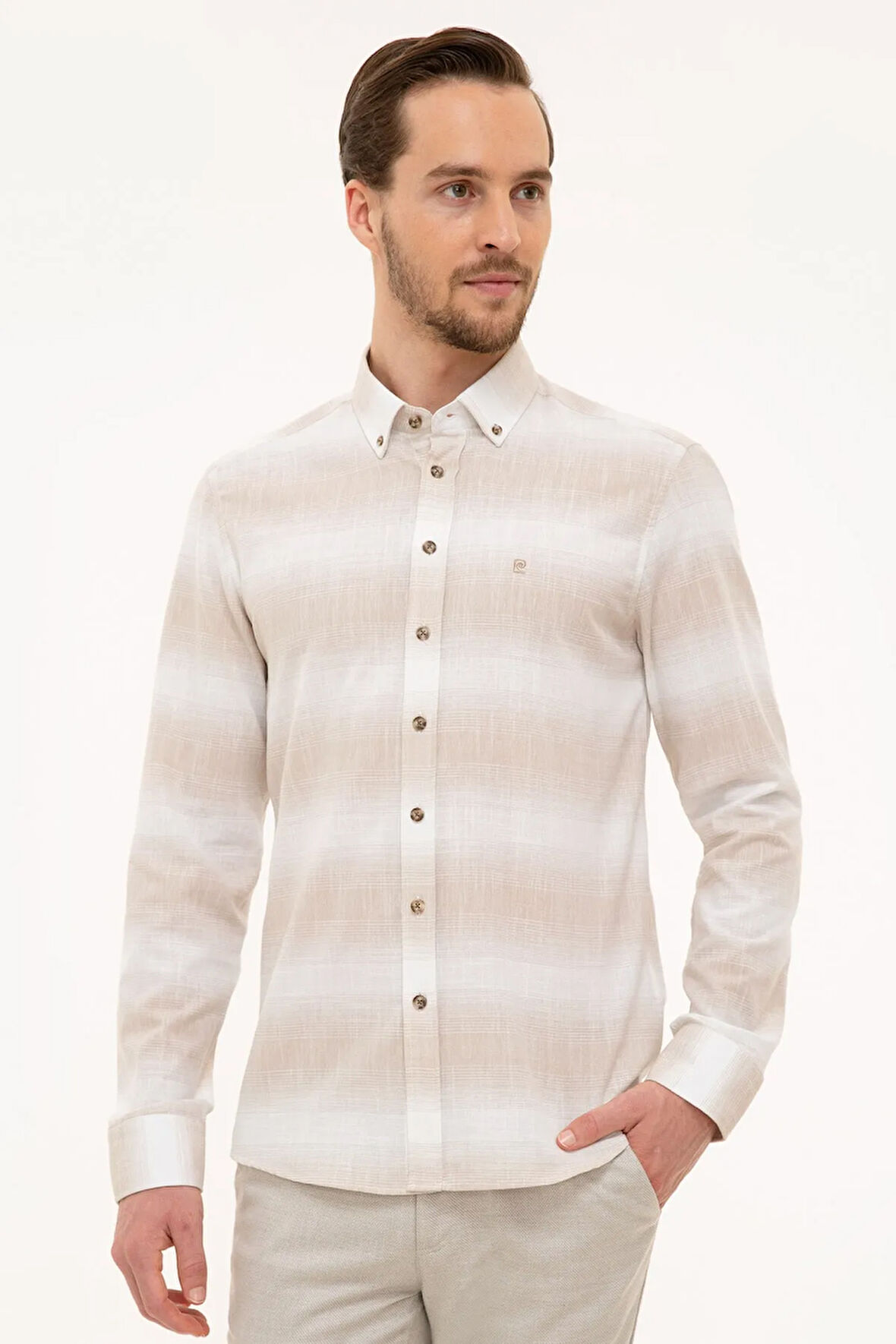 Haki Slim Fit Gömlek