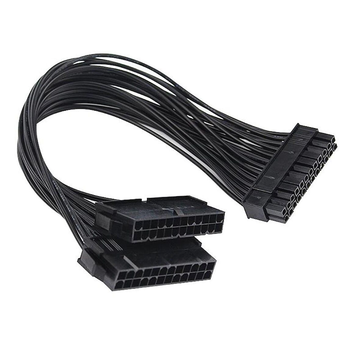 Güç Kaynağı Çoklayıcı 24 Pin Atx Dual PSU Çoklayıcı Adaptör Anakart Mining Kablosu 5145