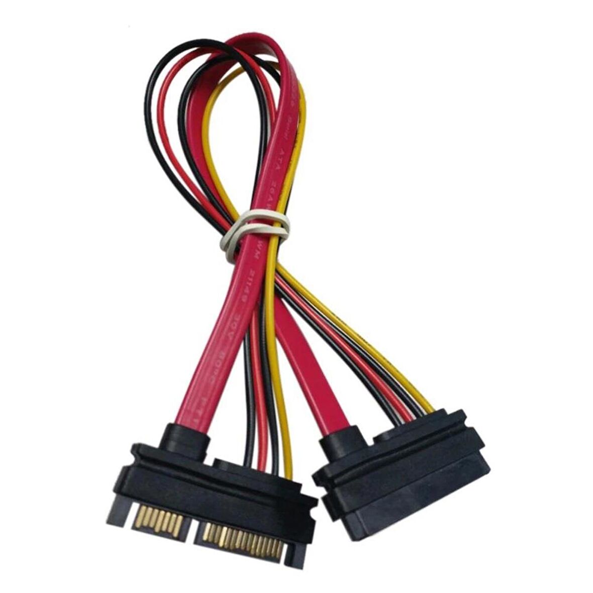 Sata Power Uzatma Kablosu 15+7 Pin (Erkek-Dişi) 30 cm