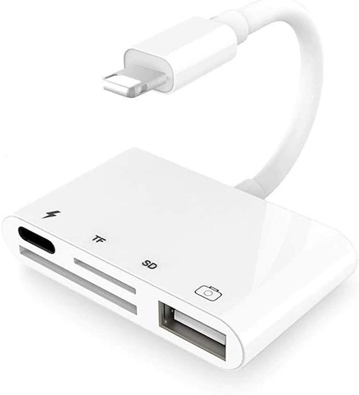 Alfais 4333 Apple Lightning To Usb Type C 3.1 Micro Sd Tf Çevirici