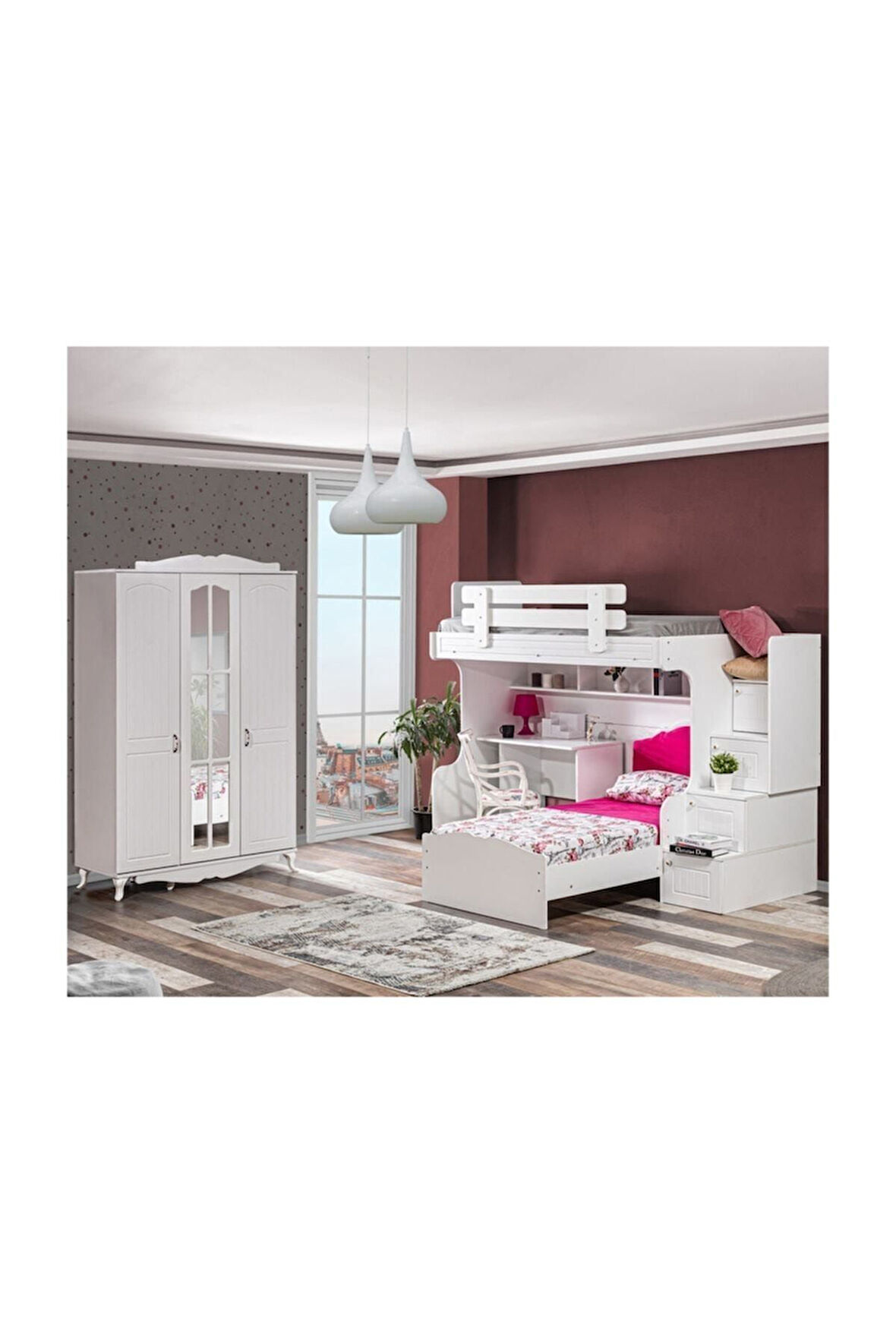 Ranza, Su Ranza Karyola Masa 3 Kapılı Dolap