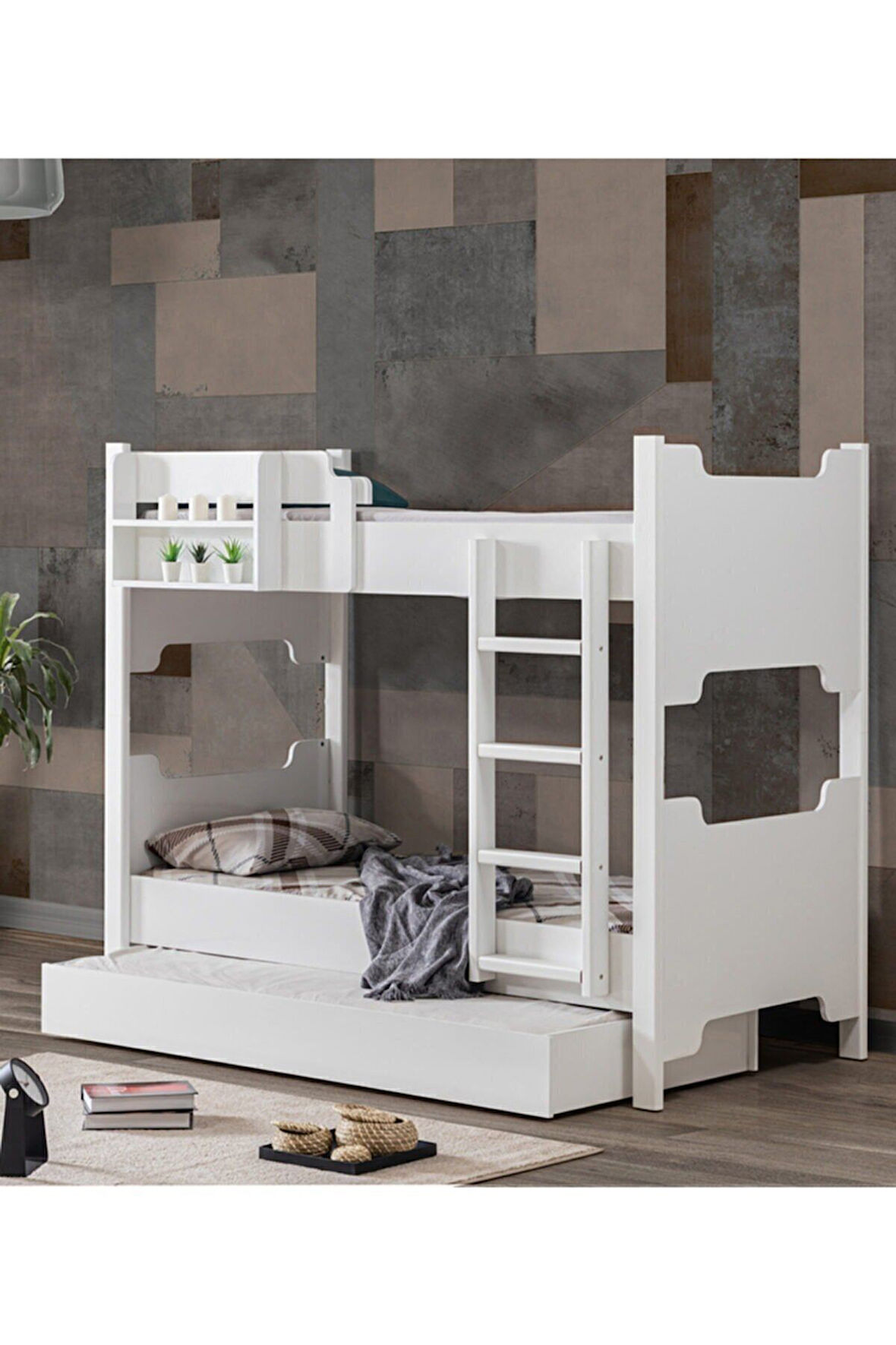 Mdf Profil Ranza , Avrasya Ayrılabilir Ranza , Yavrulu Ranza Beyaz