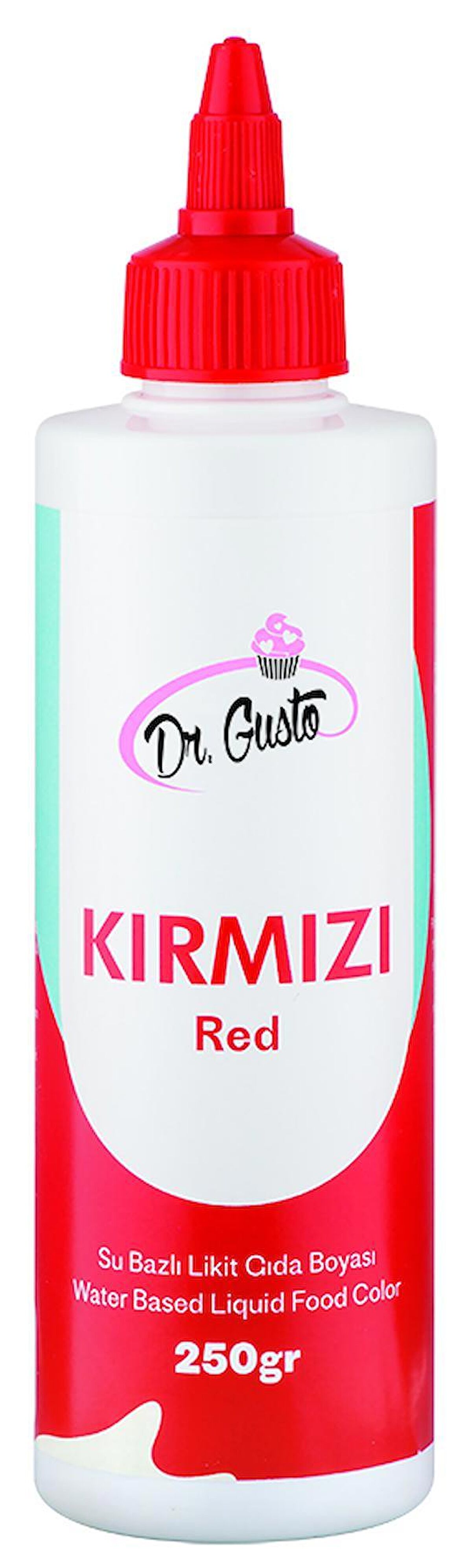 Dr Gusto Kırmızı Su Bazlı Sıvı Gıda Boyası 250 gr