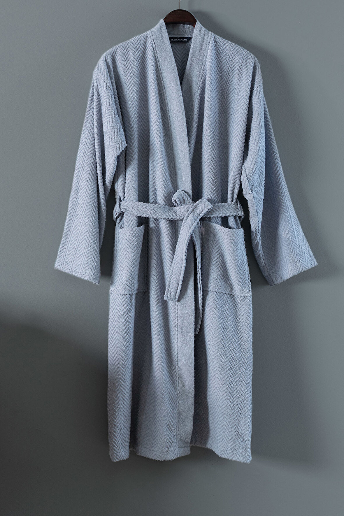 Nicola Kimono %100 Pamuk Erkek Bornoz - Mavi