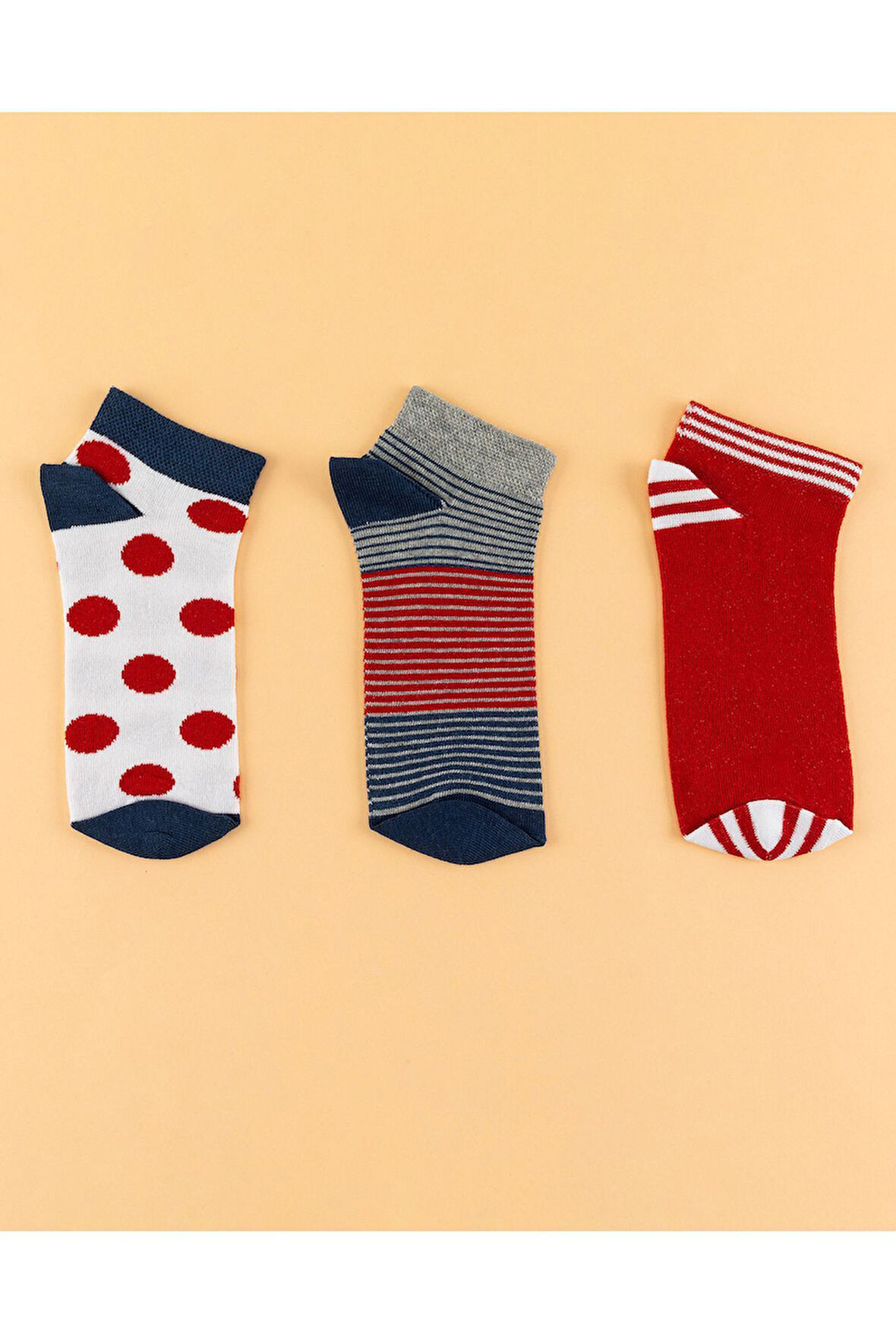 Racıne Kadın 3-lü Patik Çorap