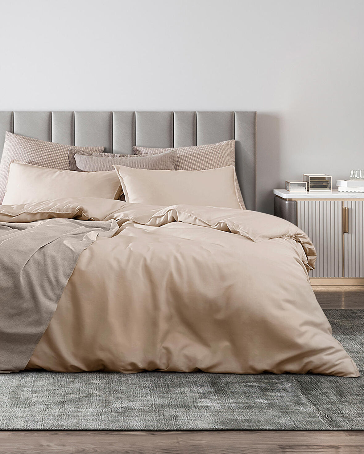 Madame Coco Loire King Size Tencel Nevresim Takımı ( TENCEL™ ) - Bej