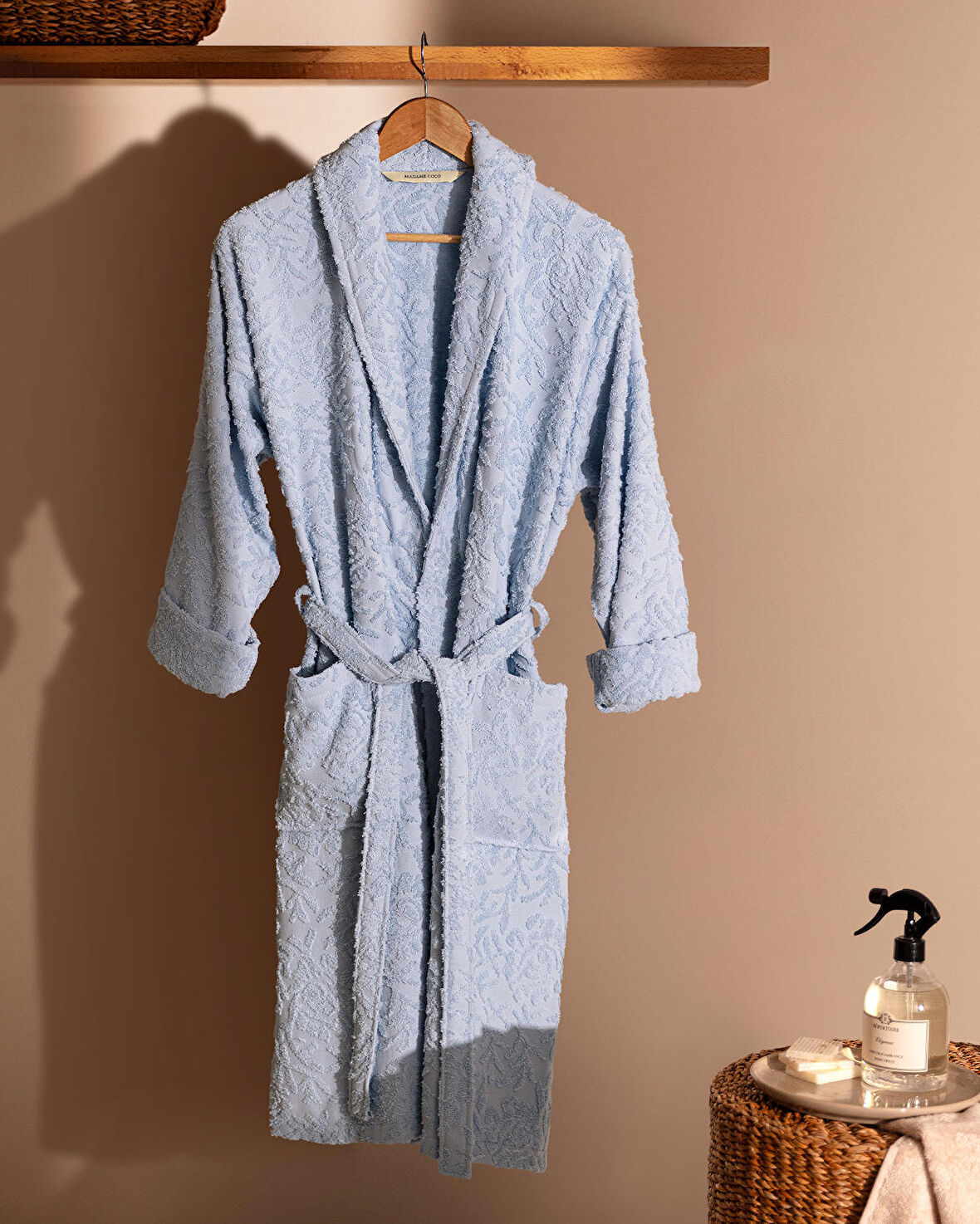 Madame Coco Roesia Şalyaka Kadın %100 Pamuk Bornoz