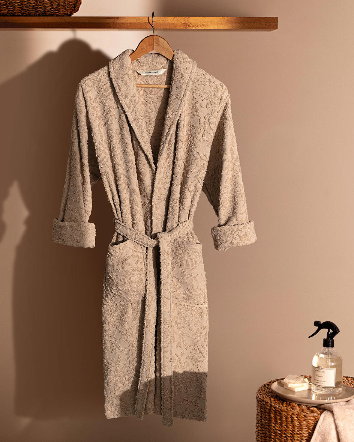 Madame Coco Roesia Şalyaka Kadın %100 Pamuk Bornoz