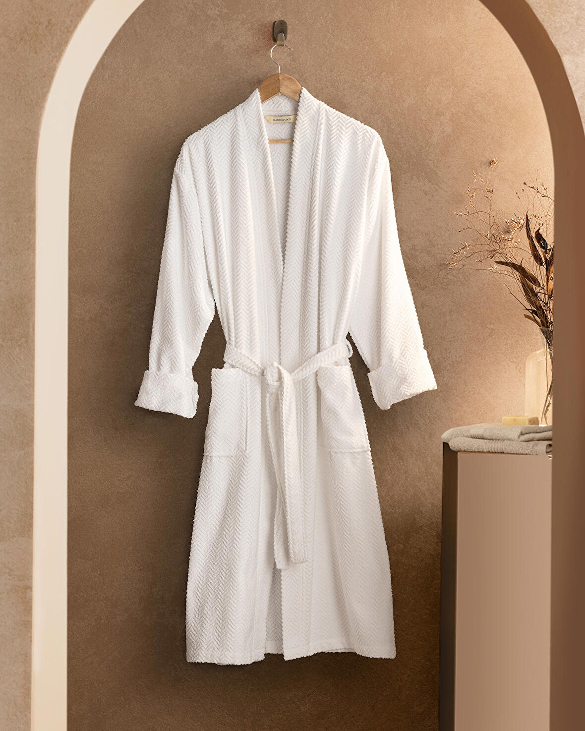 Madame Coco Nicola Kimono Erkek %100 Pamuk Bornoz