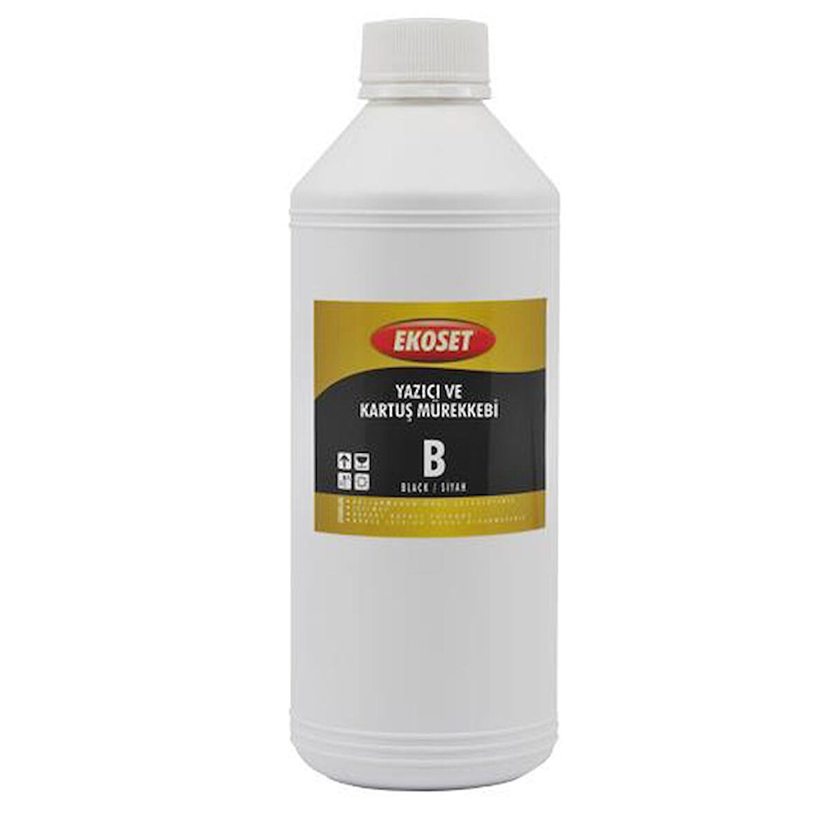 Ekoset Brother uyumlu Mürekkep Tanklı yazıcılar için Siyah 1Lt