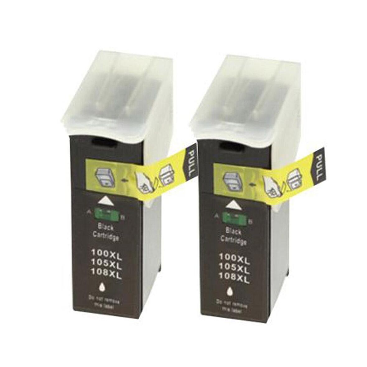 Ekoset Lexmark 100XL uyumlu Siyah Muadil Kartuş 2li Paket