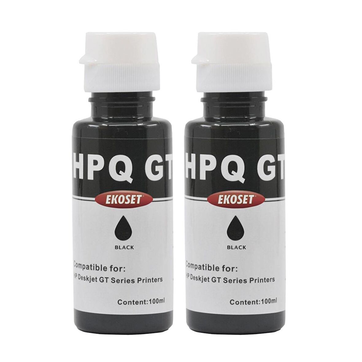 Ekoset hp Smart Tank 530 uyumlu Siyah mürekkep 100ml 2'li set
