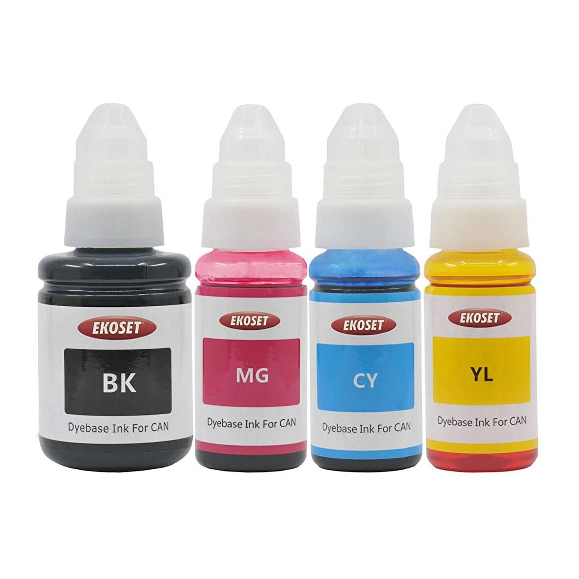 Ekoset Canon Tanklı yazıcılar için uyumlu mürekkep 4 renk GI-490 uyumlu