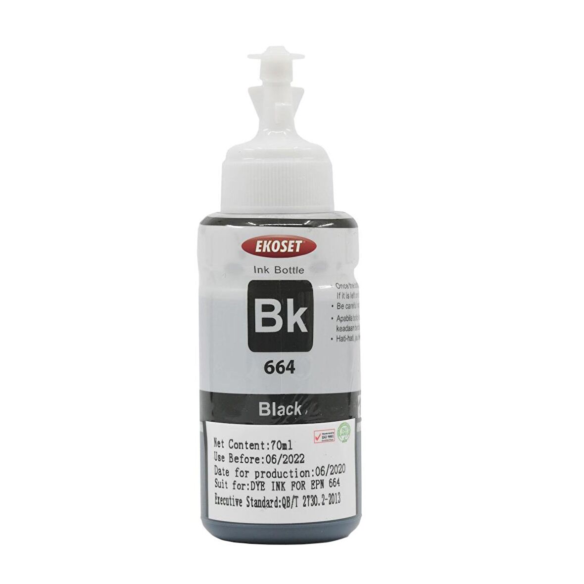 Ekoset Epson L200 L210 L220 L300 L310 L355 Siyah Muadil Mürekkep 70 ml