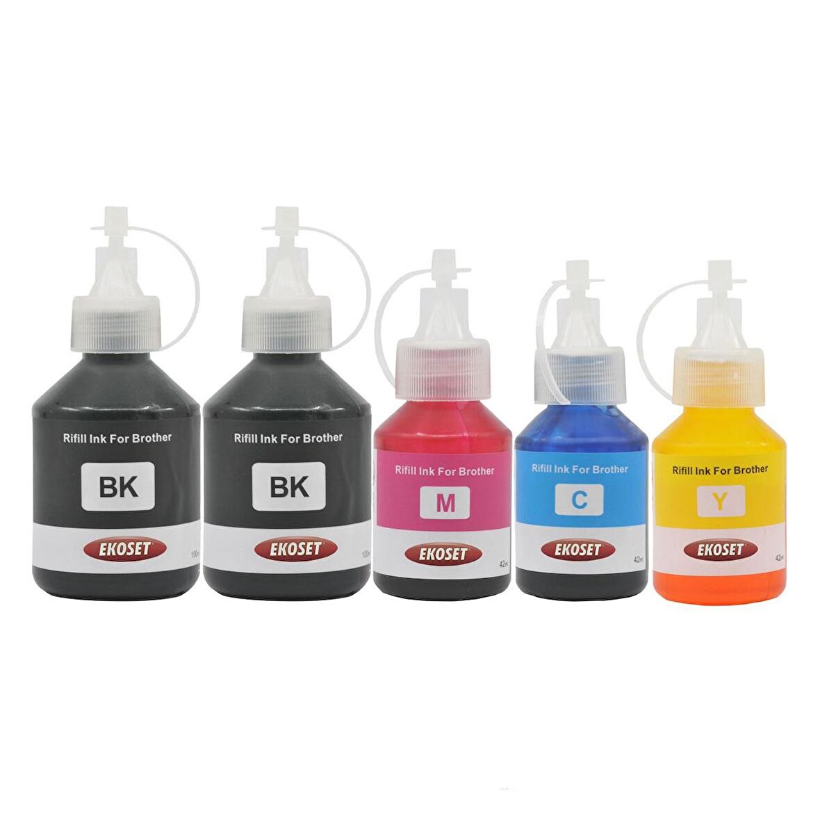 Ekoset Brother DCP T300 T310 T500w T510w uyumlu Mürekkep 5 adet