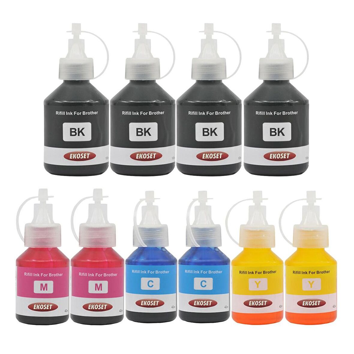 Ekoset Brother MFC T800w T810w T910w uyumlu Mürekkep 10 Adet
