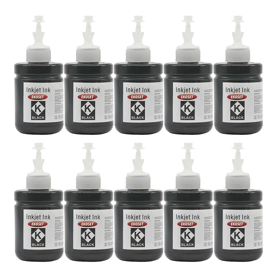 Ekoset Epson L605 L655 L1455 uyumlu Siyah Muadil Mürekkep 10lu set 140ml