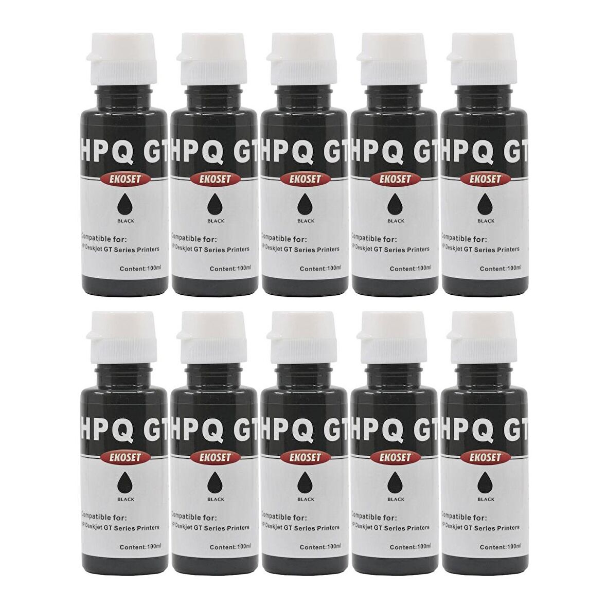 Ekoset hp ink Tank 115 315 415 Uyumlu Siyah Mürekkep 10 adet