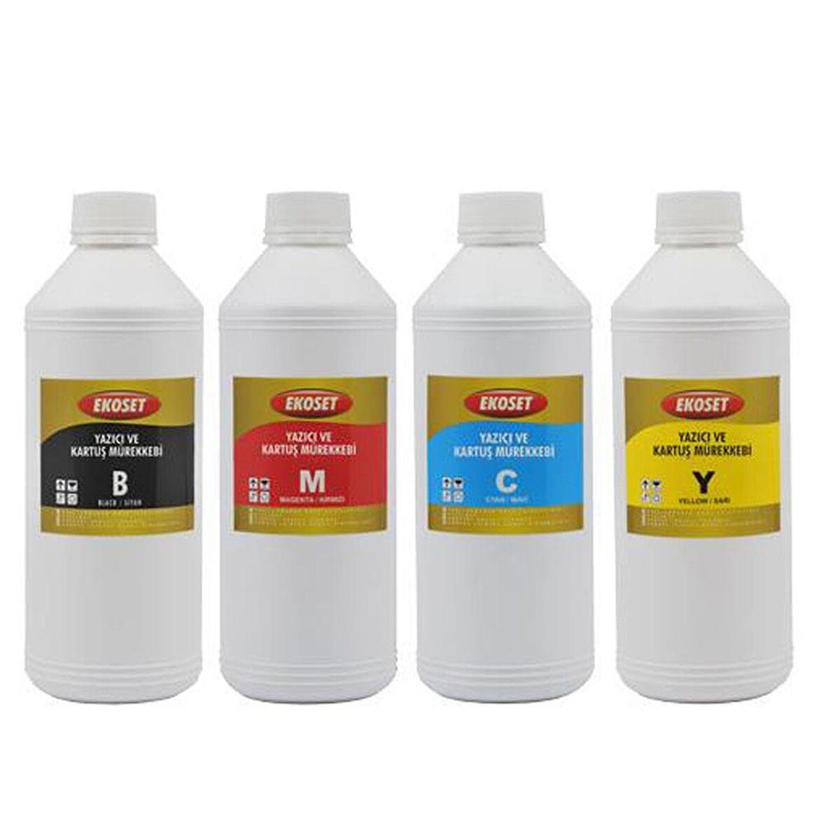 Ekoset Brother HL-T4000DW MFC-T4500DW Uyumlu 4 Renk Muadil Mürekkep 4x1Litre