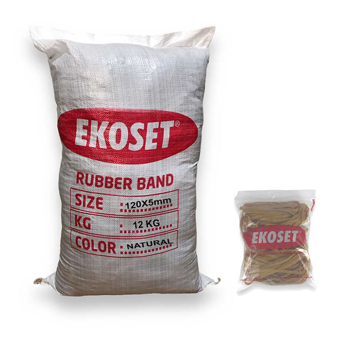 12 cm Kalın Paket Lastiği 120x5mm 12 Kg 