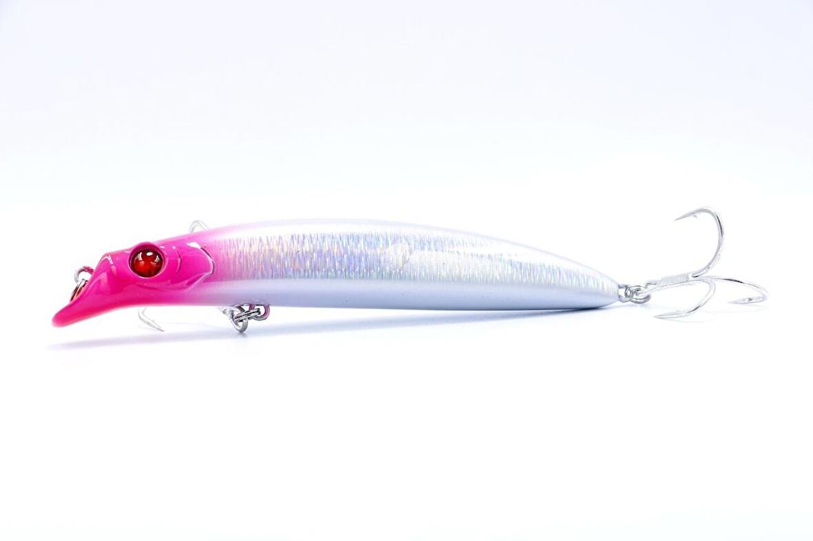 Fujin Süper Minnow 11.5cm 18gr Maket Balık Pink Head Shiny