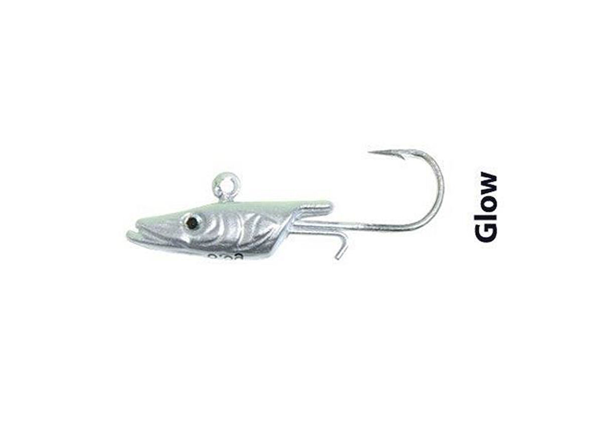 Fujin Salt Eel 8.5gr Jighead GLOW