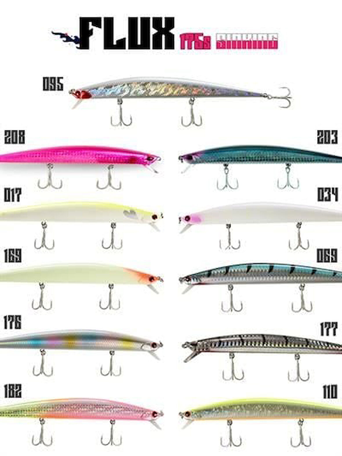 Fujin Flux 175mm 29gr Sinking Maket Balık 177 Barracuda Ken