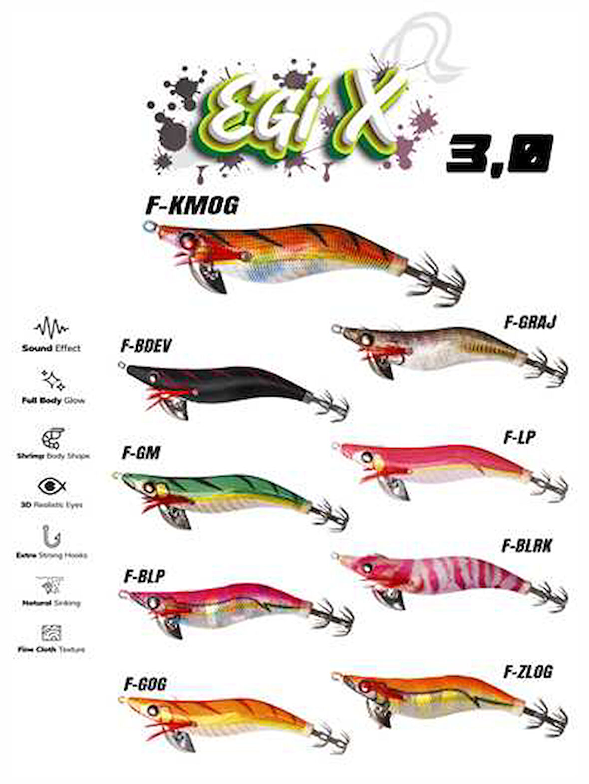 Fujin EgiX 3.0 16.4gr Kalamar Zokası F-BLBI