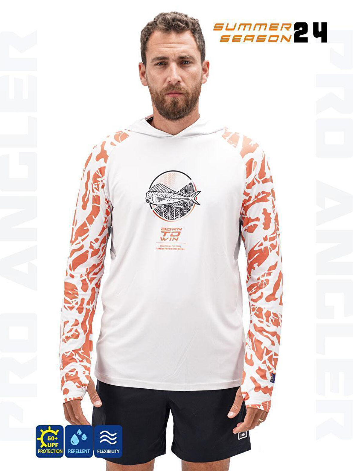 Fujin Pro Angler S24 Hooded Lambuka Somon M