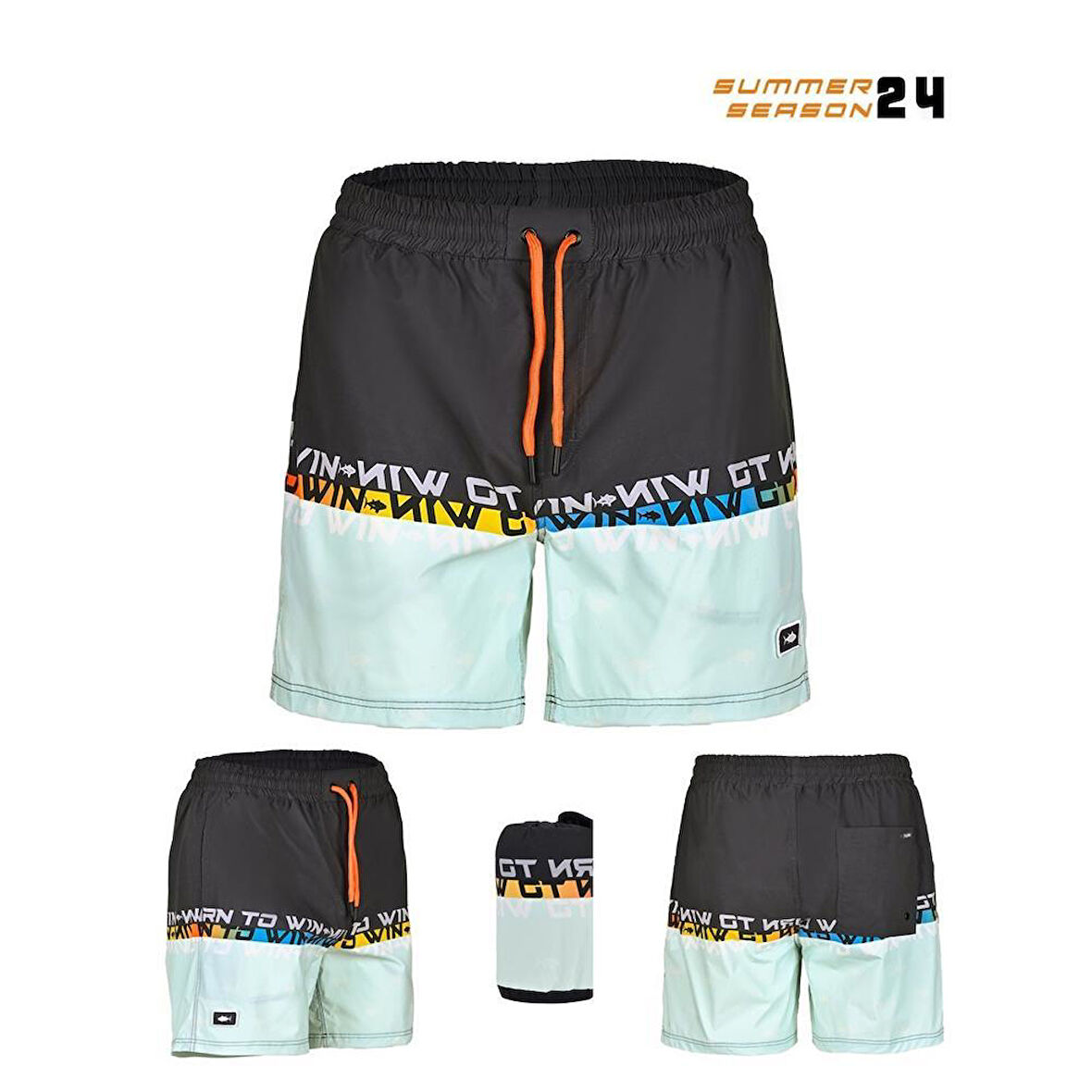 Fujin Pro Angler Short Mayo Anthracite Turquoise XL
