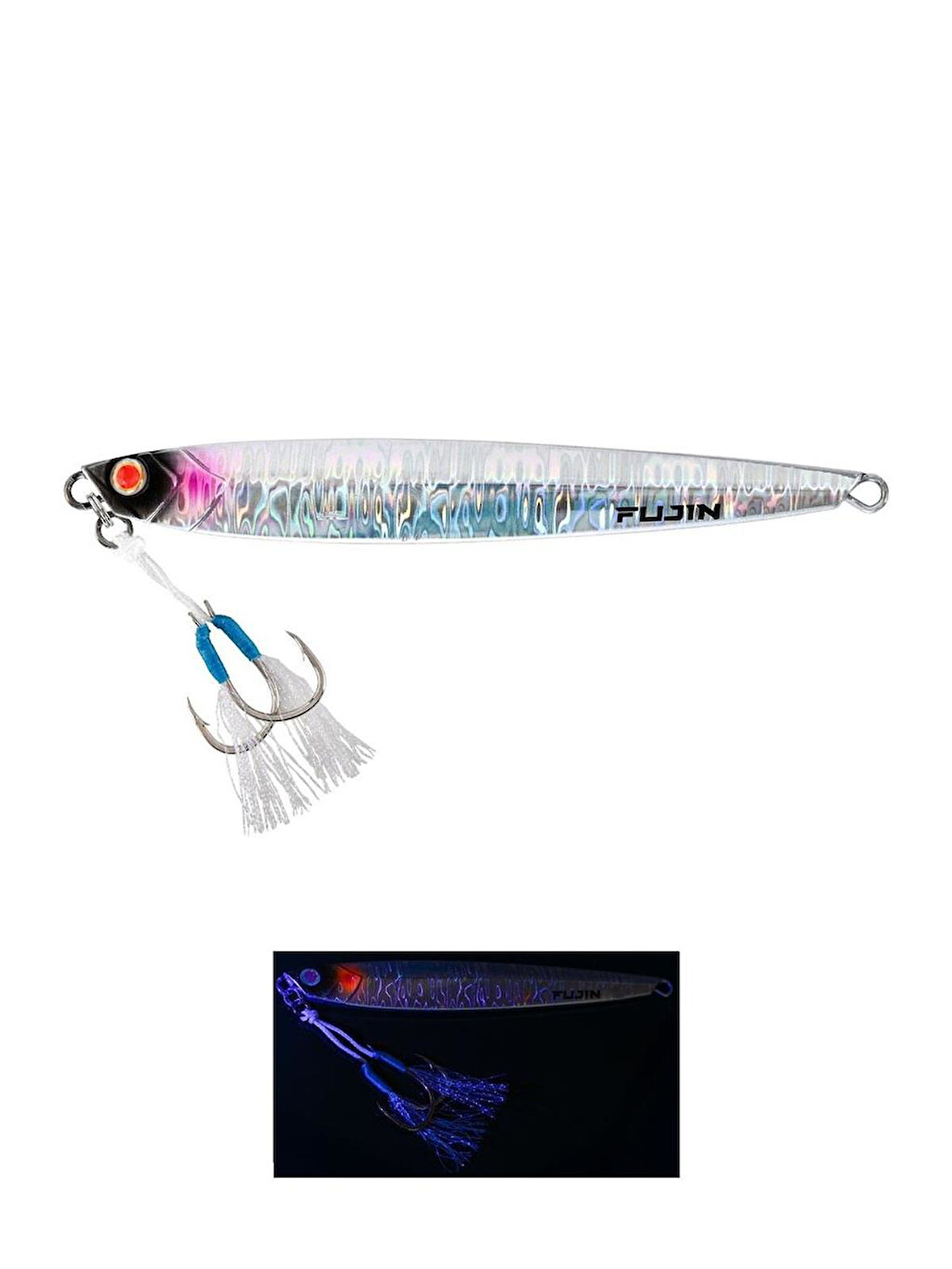 Fujin Valhalla Darksea 80gr Metal Jig Yem UV White Glow