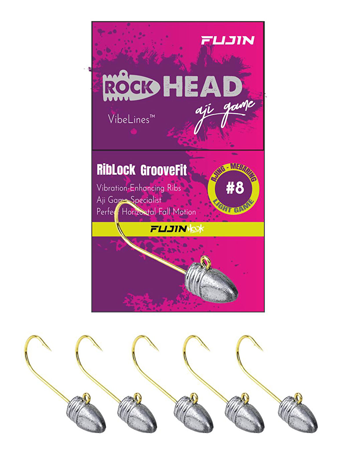 Fujin Rock-Head 8no Aji Game JigHead 1,6 GR