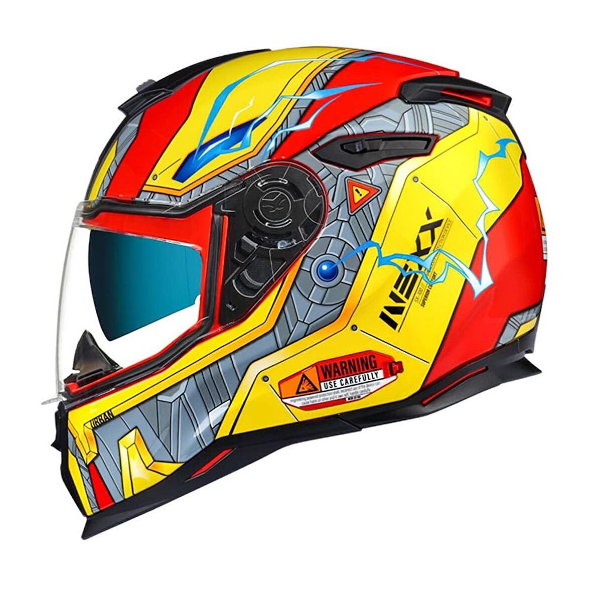 Nexx SX.100 Gigabot Full Face Motosiklet Kaski