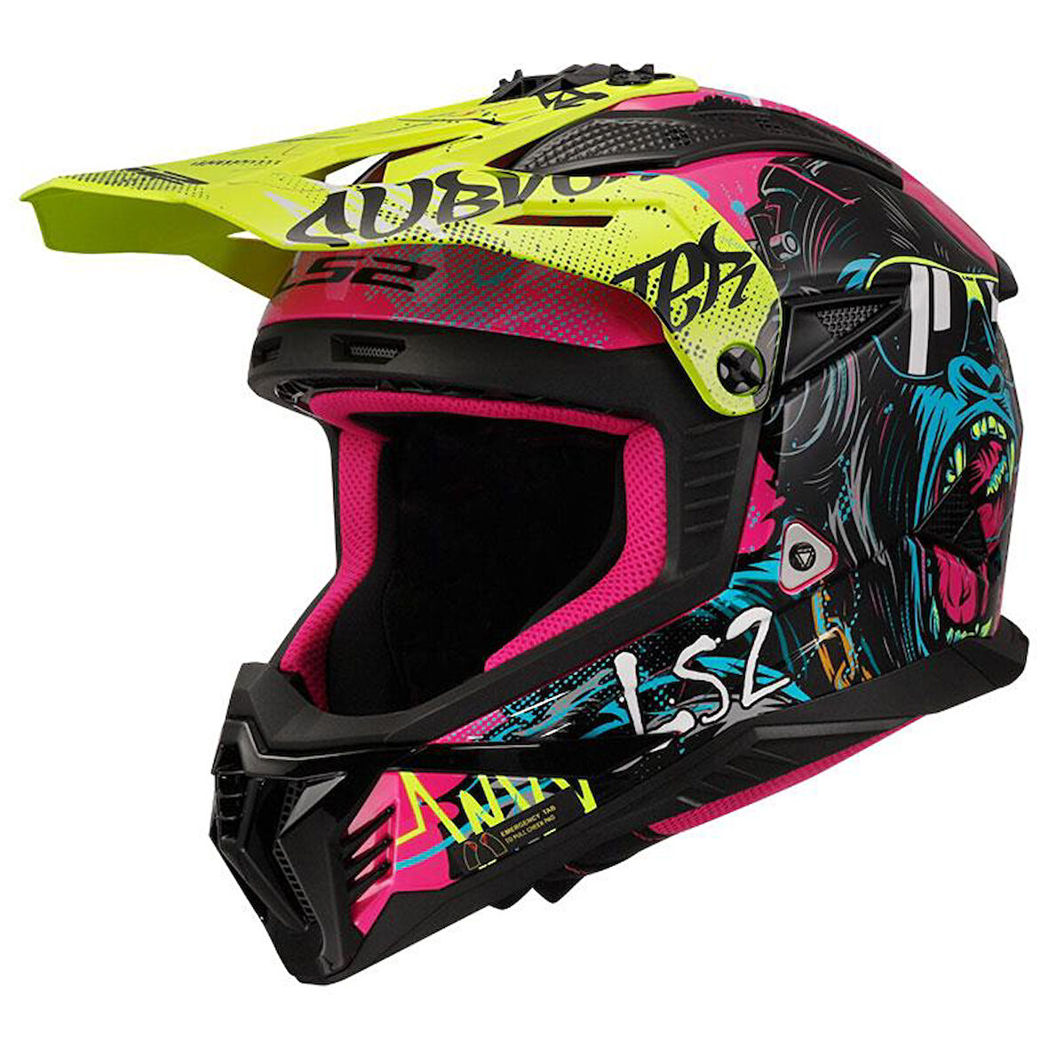 Ls2 Fast 2 Gorilla Kros Kask