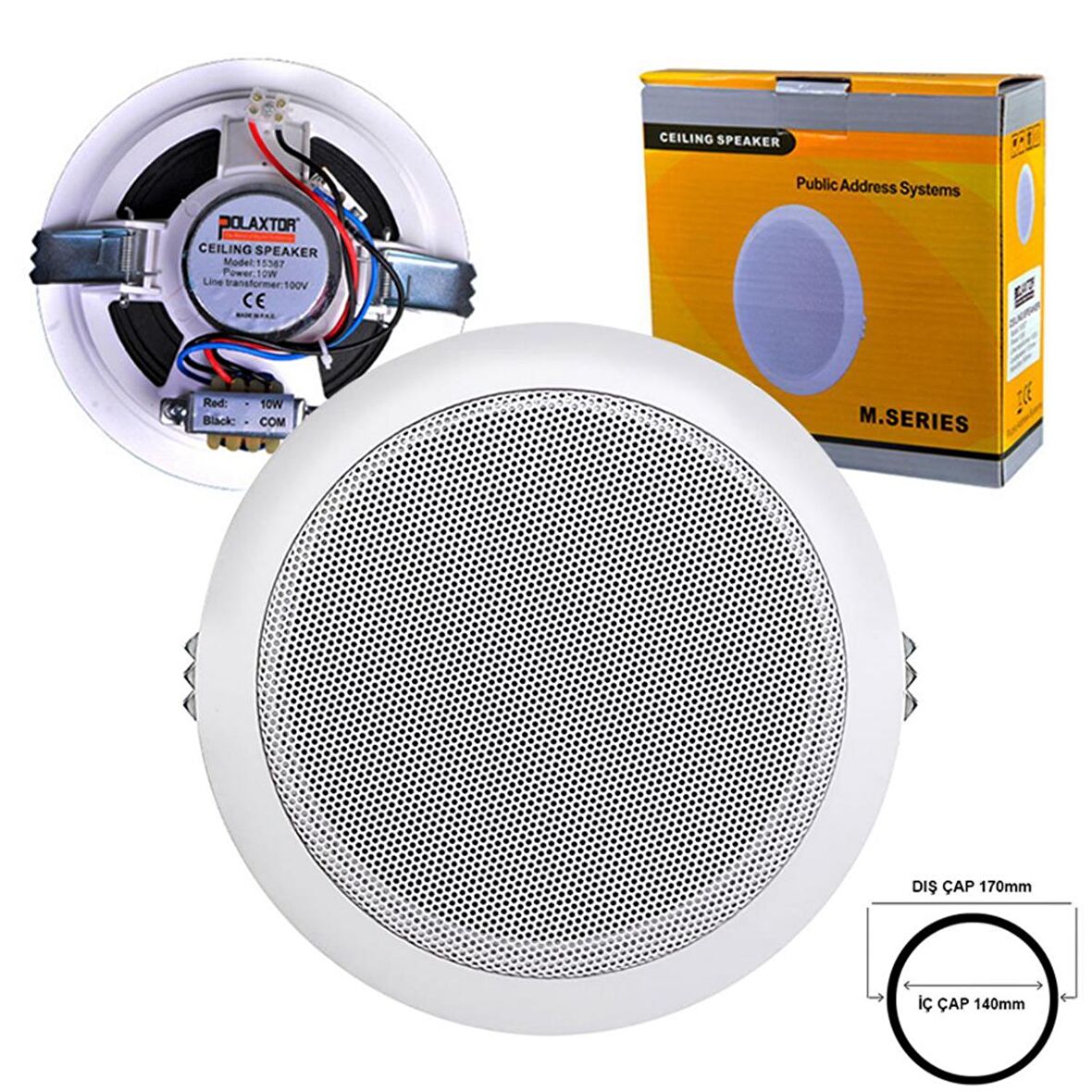 Polaxtor PLX-15367 Trafolu Alçıpan Tavan Hoparlörü