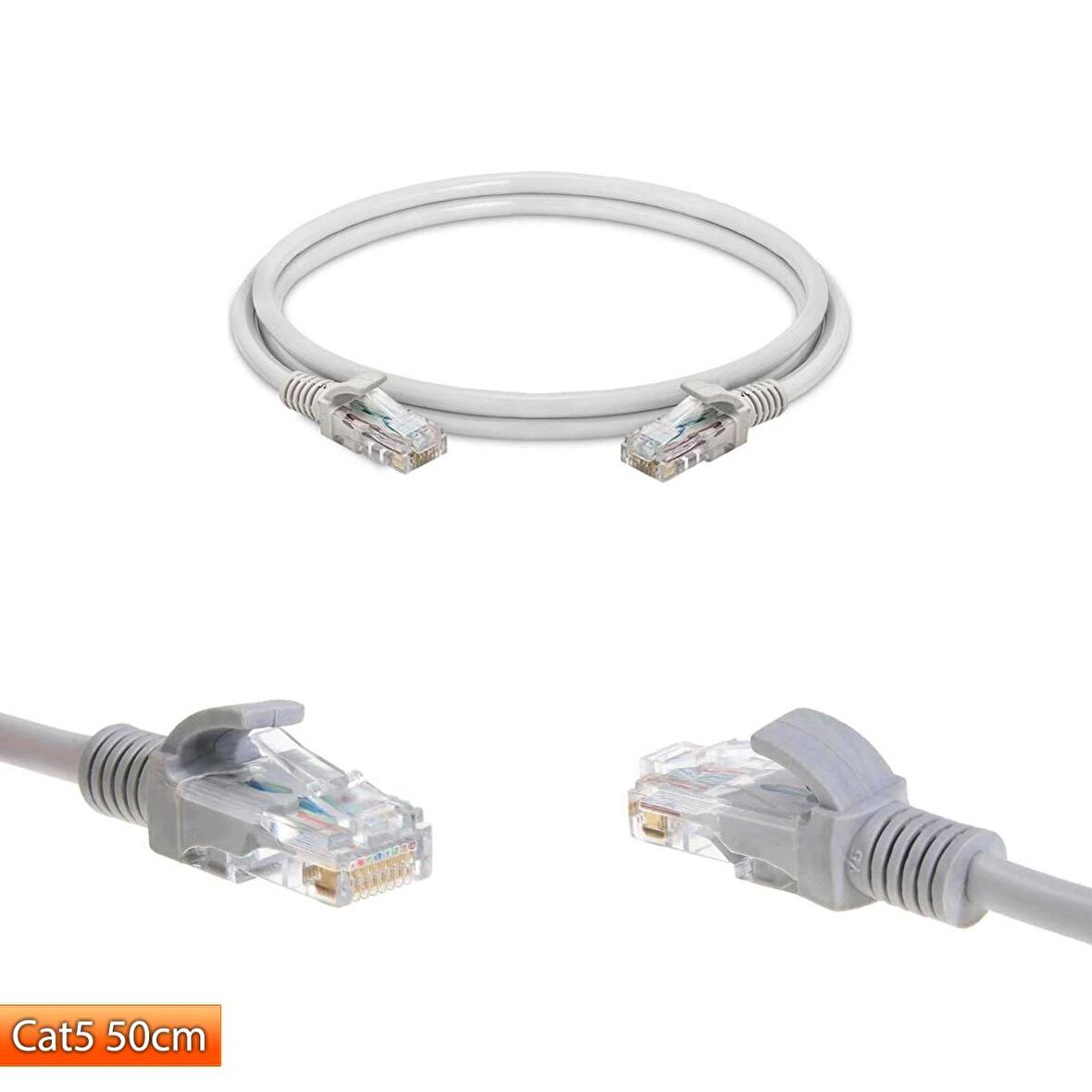 Cat5 Kablo Patch Network Ethernet Kablosu 50Cm