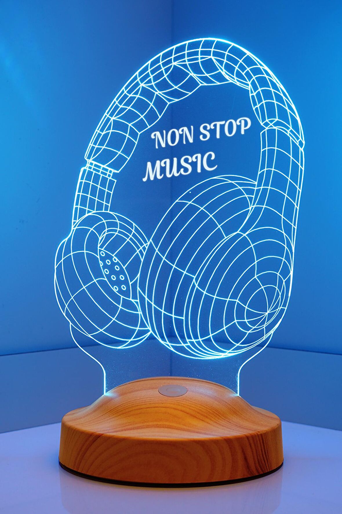 Sevgilambası 3D Non Stop Music Kulaklık Led Lamba