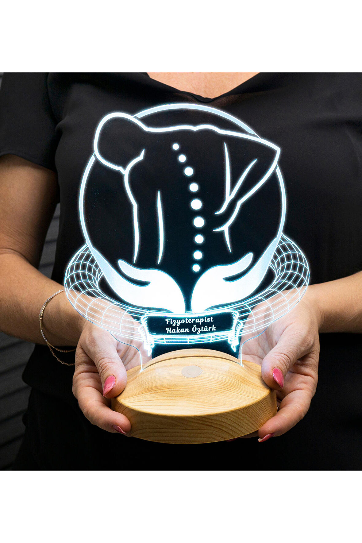 Fizyoterapiste Hediye 3d Led Lamba, Fizyoterapist Hediyesi Gece Lambası