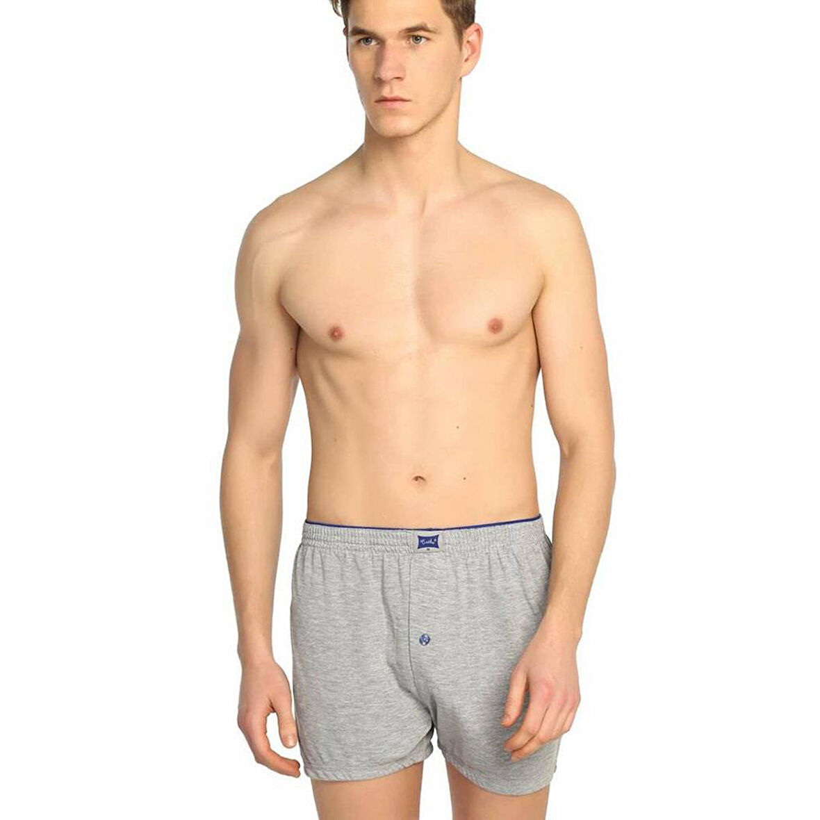 Tutku 117 Erkek Düz Penye Boxer 6'lı Paket