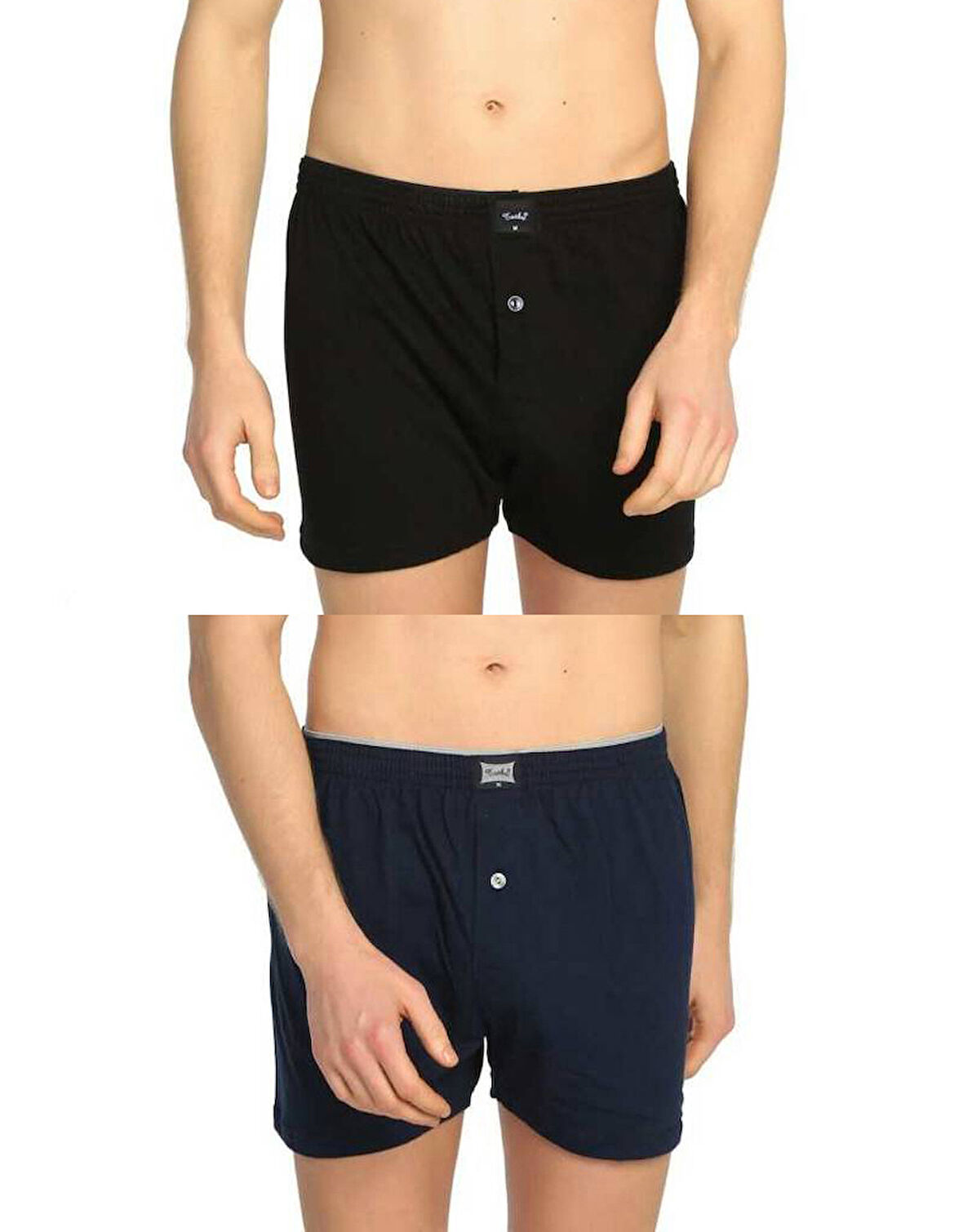 Tutku 117 Erkek Düz Penye Boxer 6'lı Paket