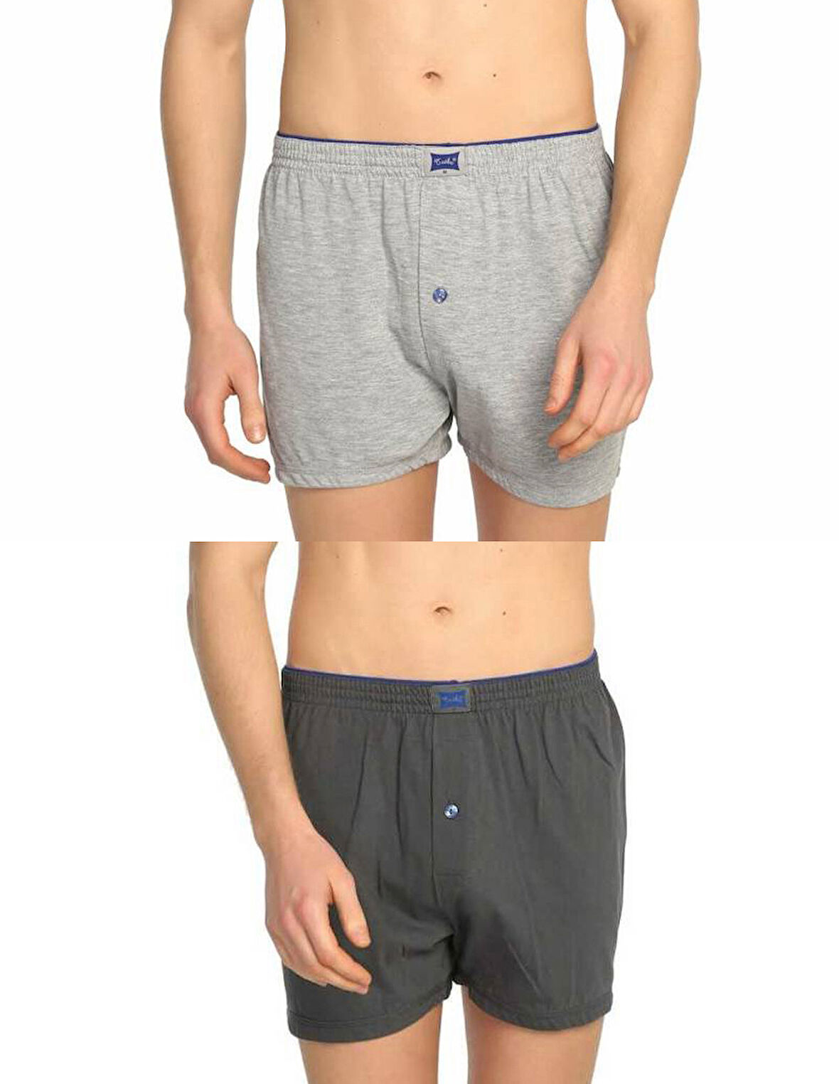 Tutku 117 Erkek Düz Penye Boxer 6'lı Paket