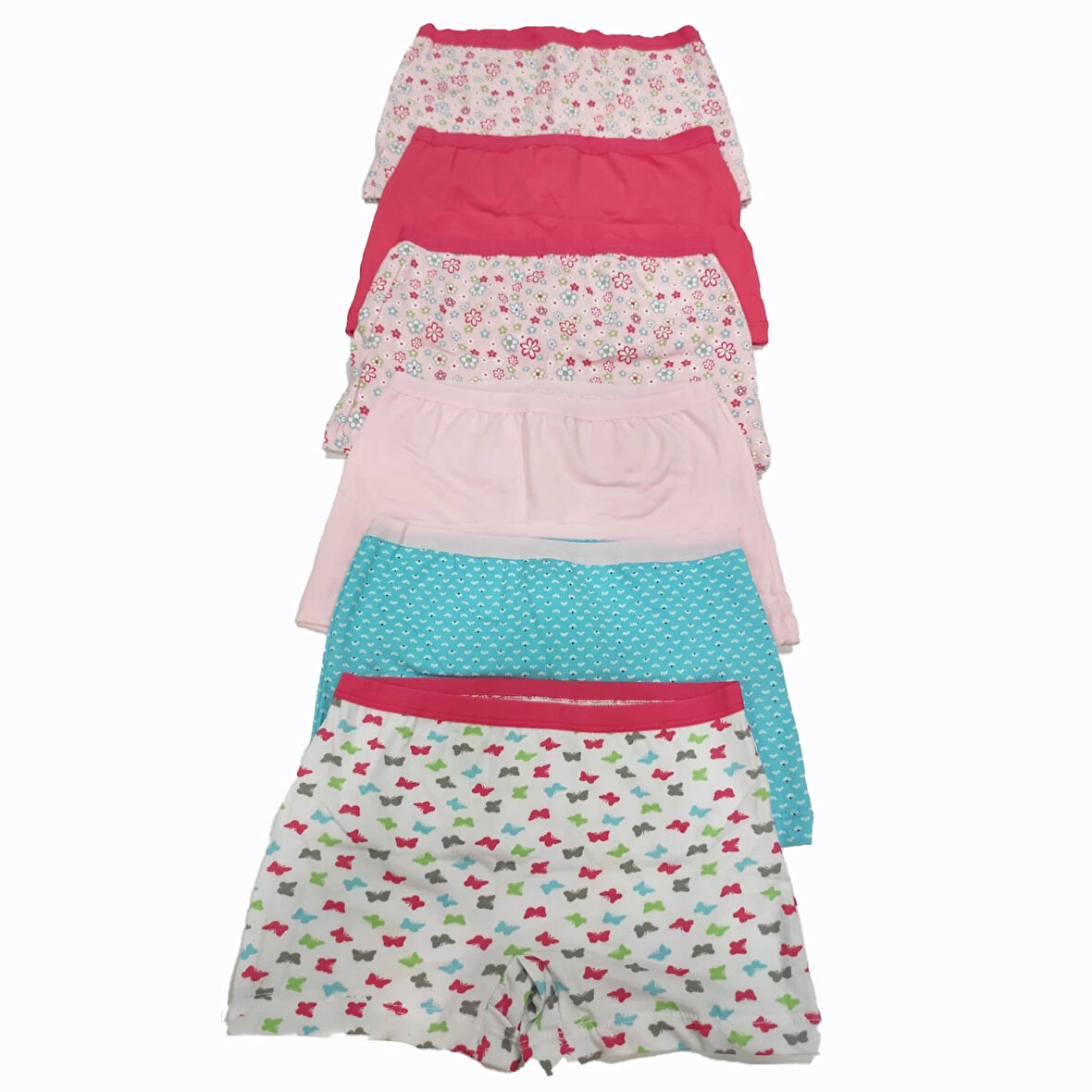 Öztaş 4726 Kız Çocuk Baskılı Şort Külot 6'lı Paket