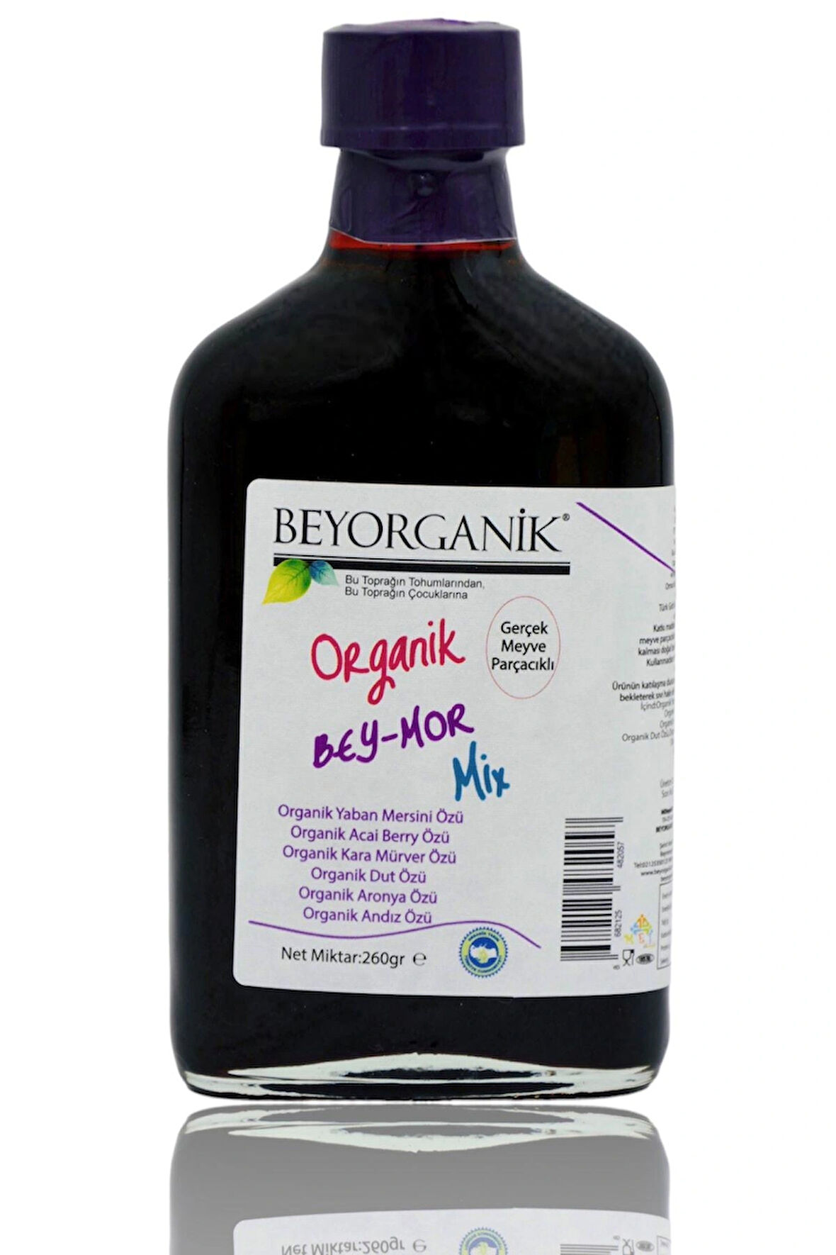 Organik Bey Mor Mix 260gr (PESTİSİT VE AĞIR METAL ANALİZLİ)