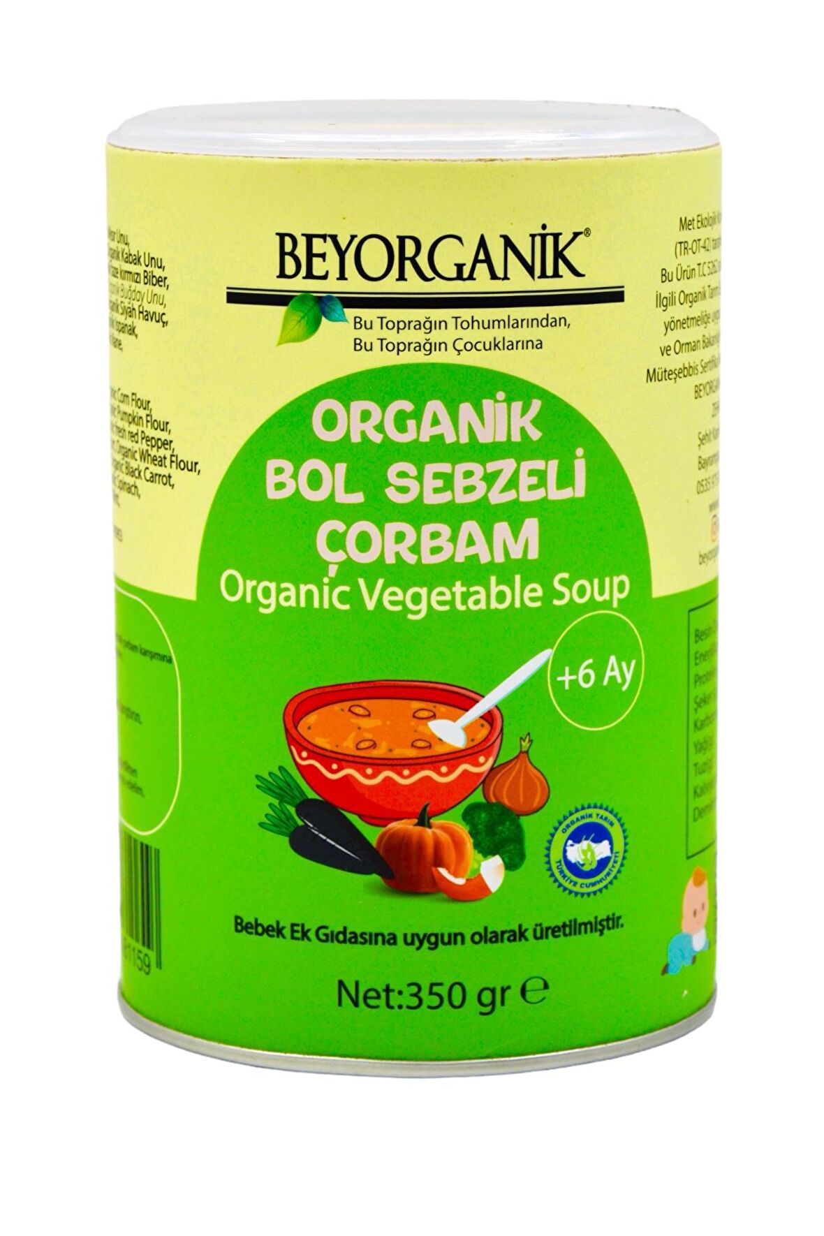 Bebek Ek Gıdası Organik Bol Sebzeli Çorbam +6ay