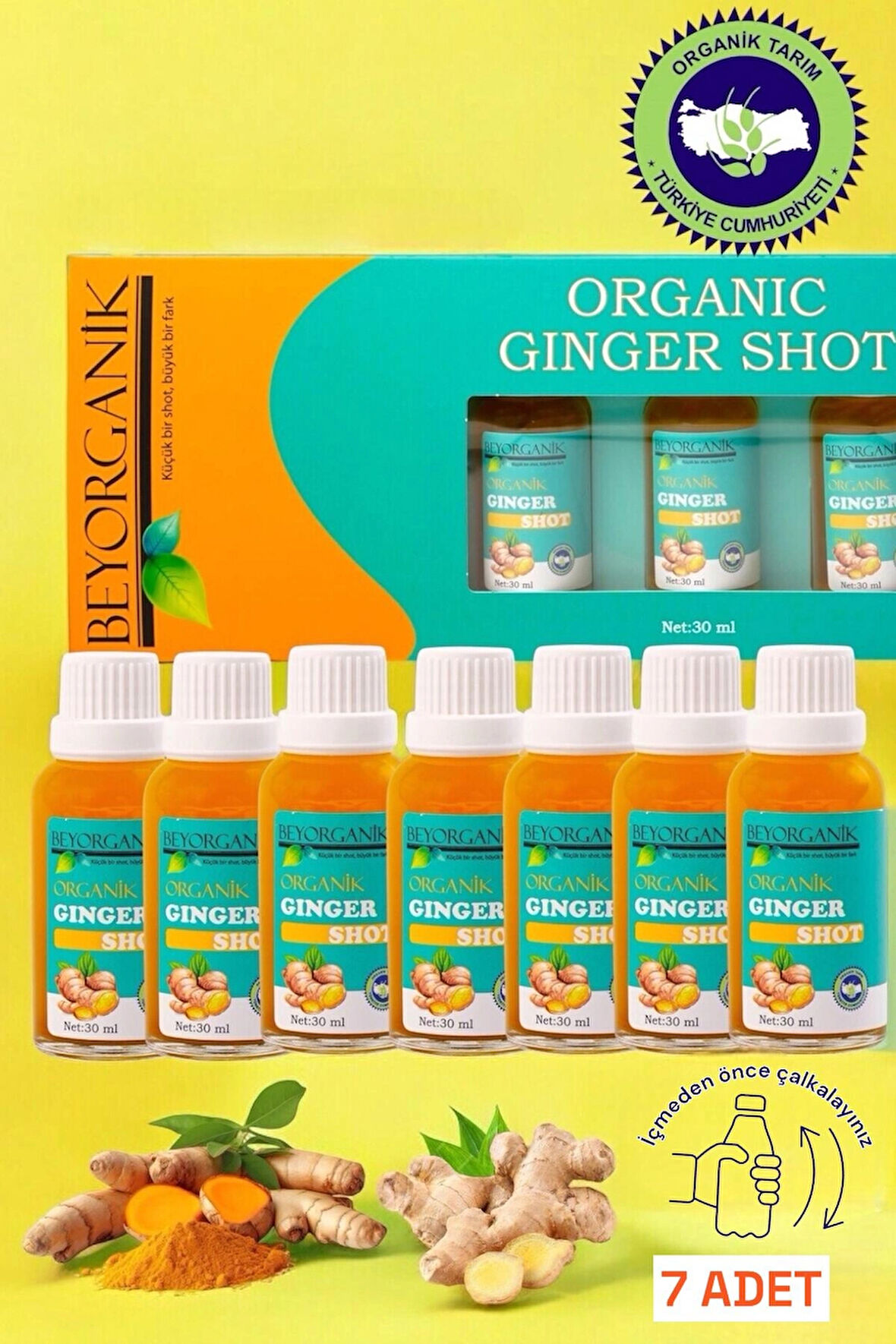 Organik Ginger Shot (PESTİSİT ANALİZLİ)
