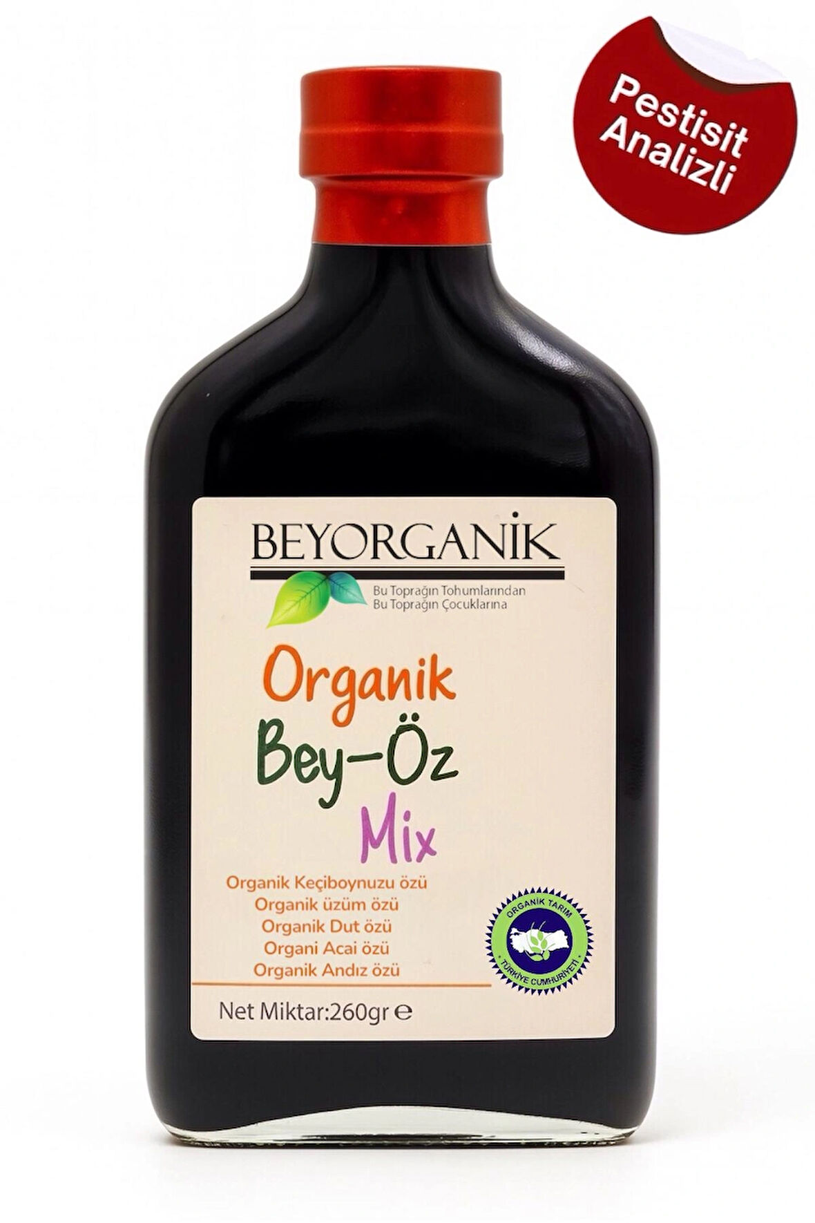 Organik Bey Öz Mix 260gr (PESTİSİT VE AĞIR METAL ANALİZLİ)