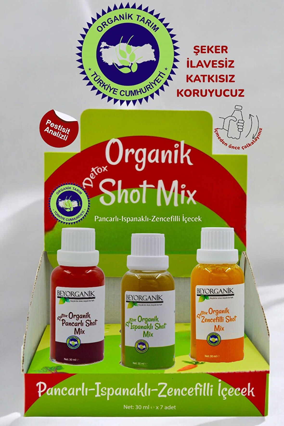 Organik Detox Shot Mix  (PESTİSİT ANALİZLİ)