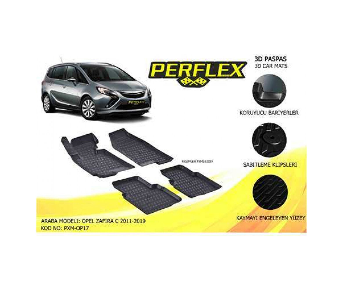 PASPAS 3D HAVUZLU X-MAT ZAFIRA C 2011-2019 - PERFLEX PXM-OP17